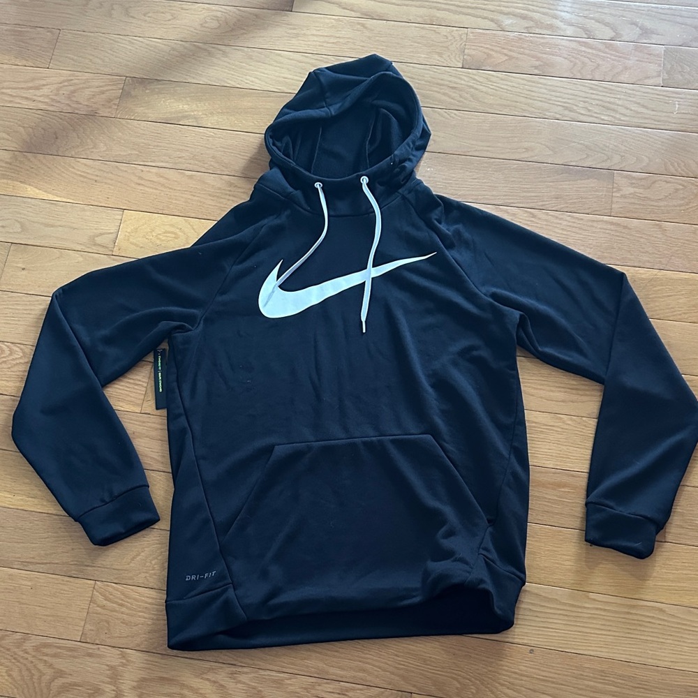 Nike Black Pullover with White Swoosh